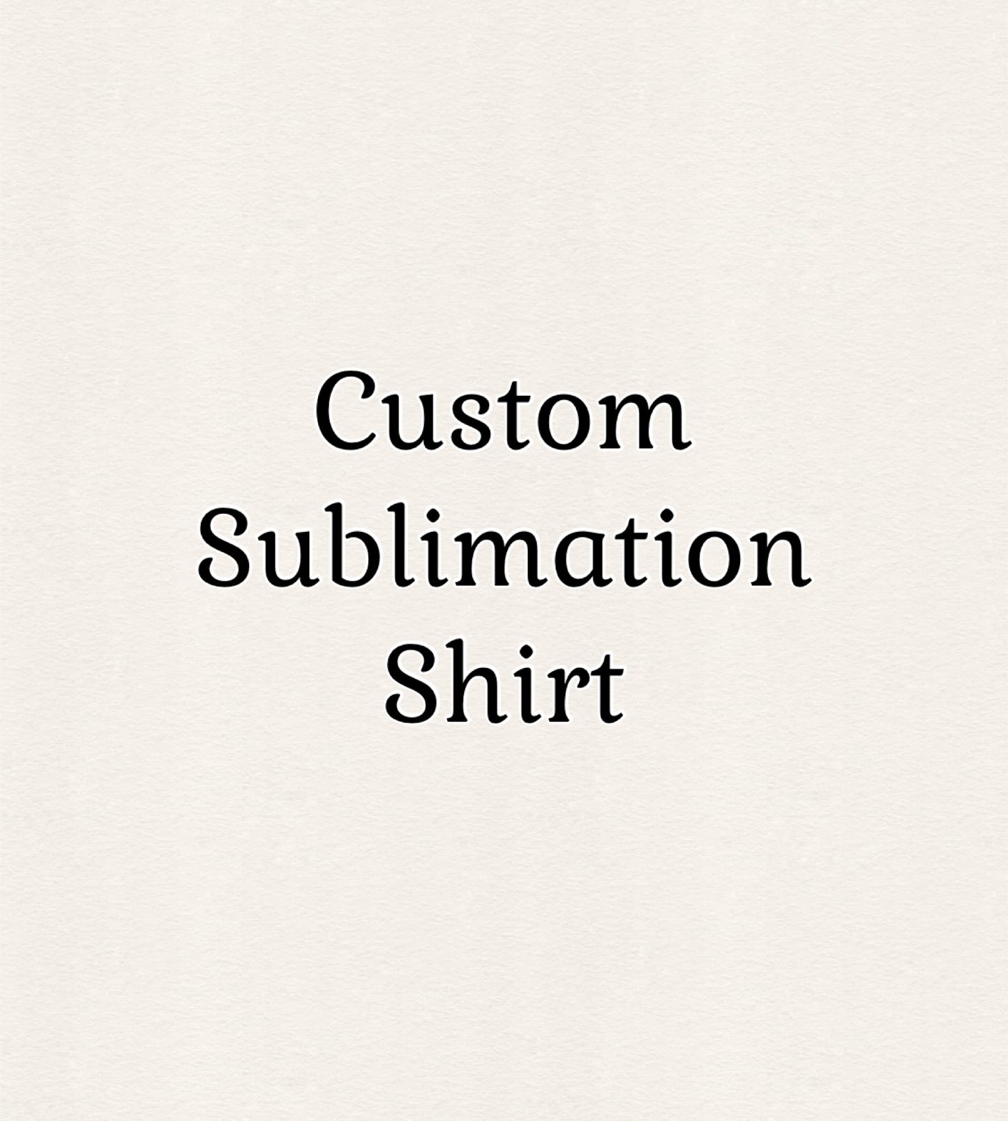 Custom Sublimation Tshirt