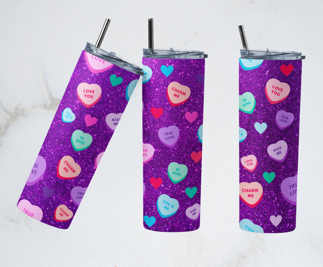 Conversation Hearts Tumbler