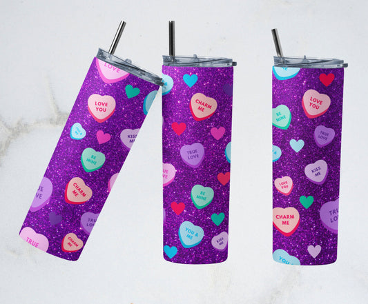 Conversation Hearts Tumbler