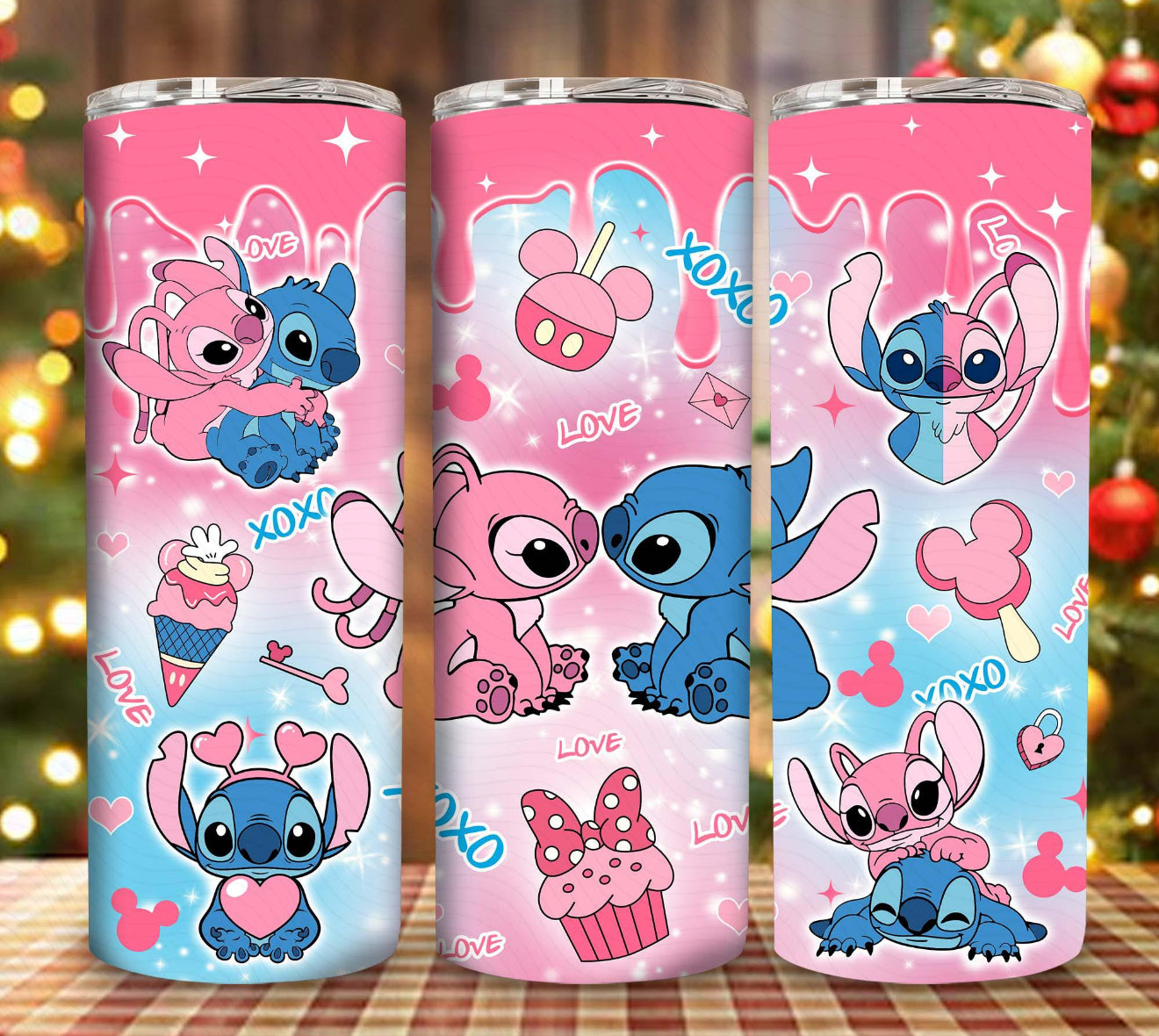 Blue Alien Valentines Tumbler