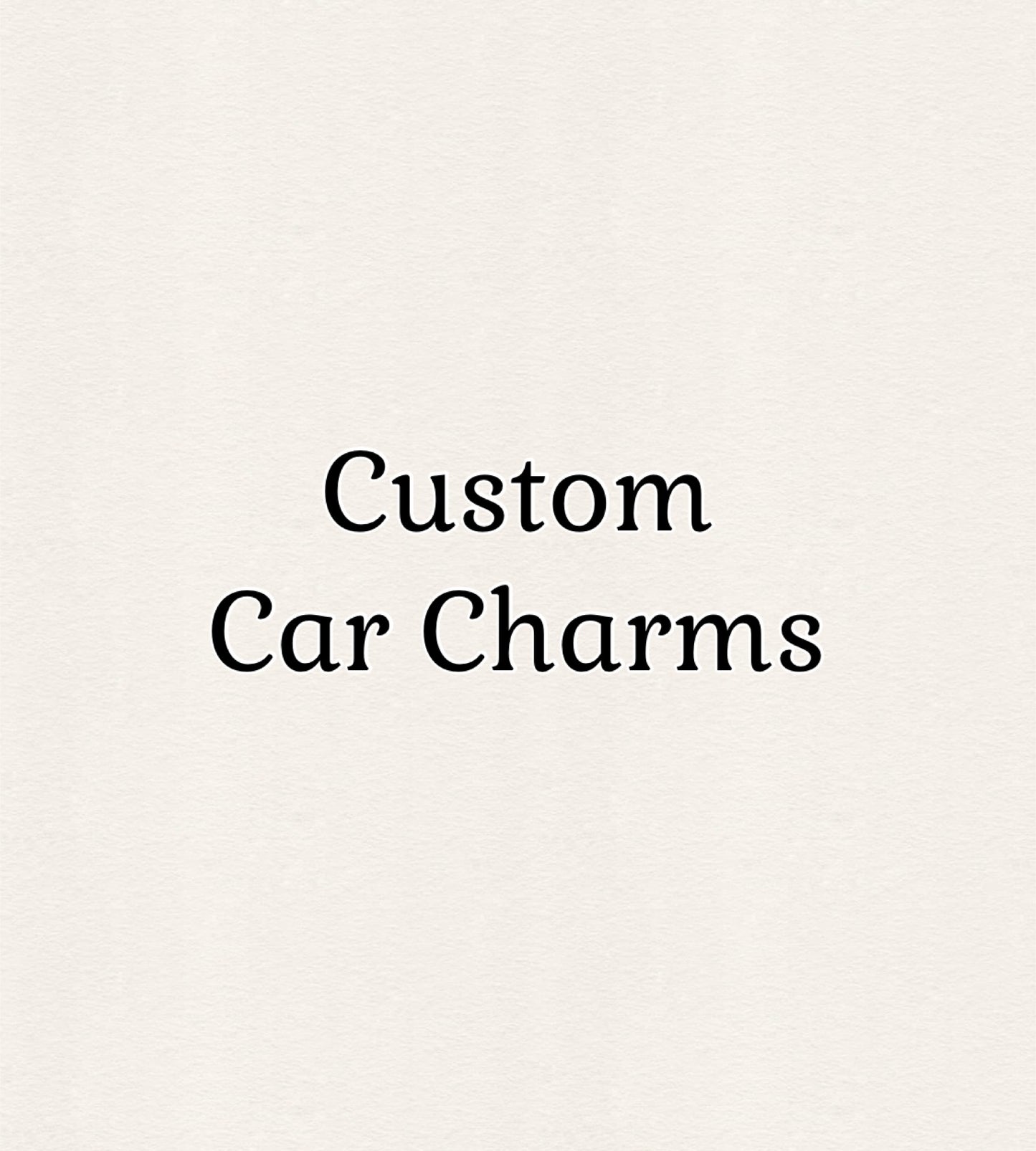 Custom Car Charms