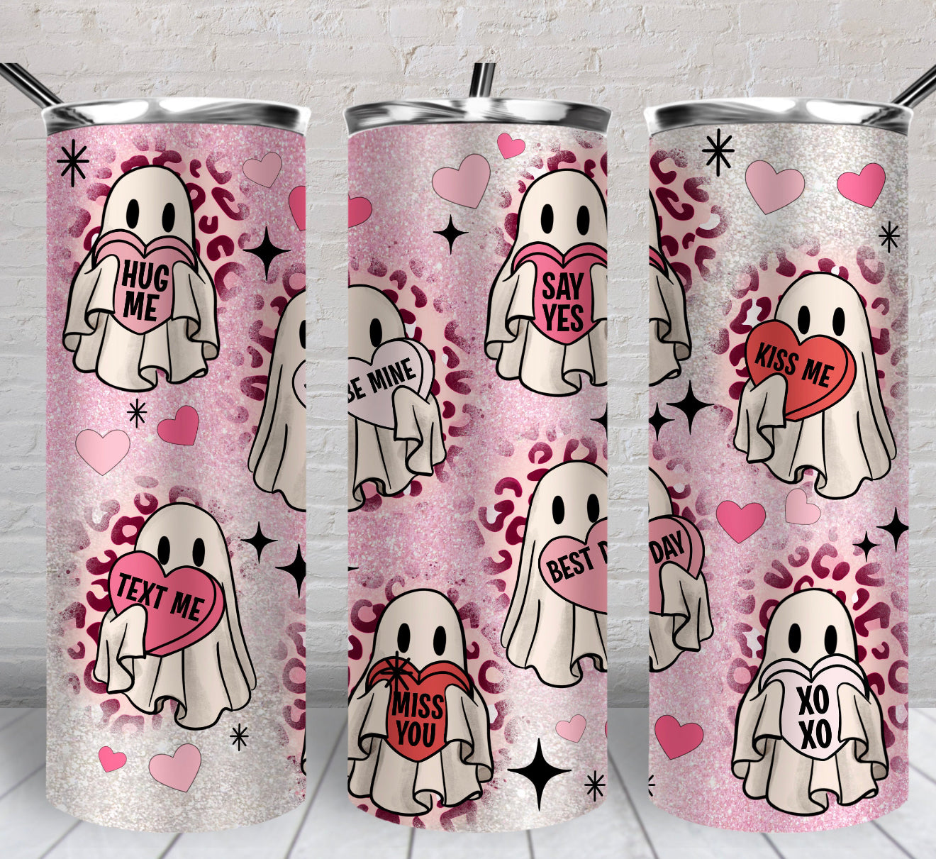 Ghost Valentine Tumbler